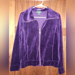 Ralph Lauren Deep Purple Velvet Jacket